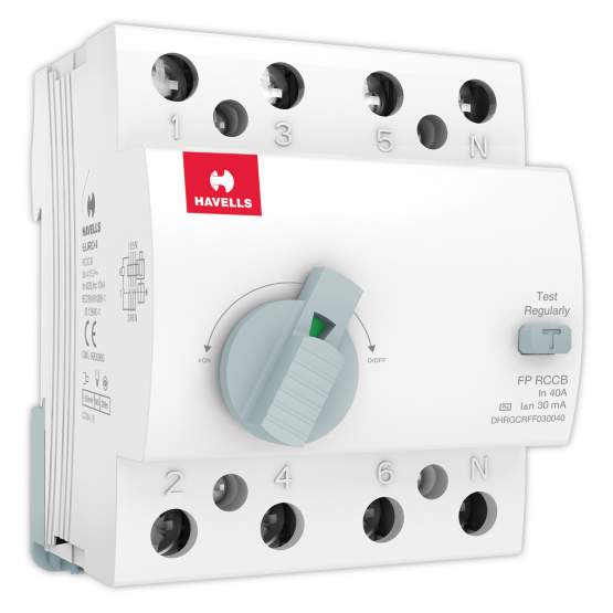 Havells Four Pole Rating 63A 100mA RCCB-AC