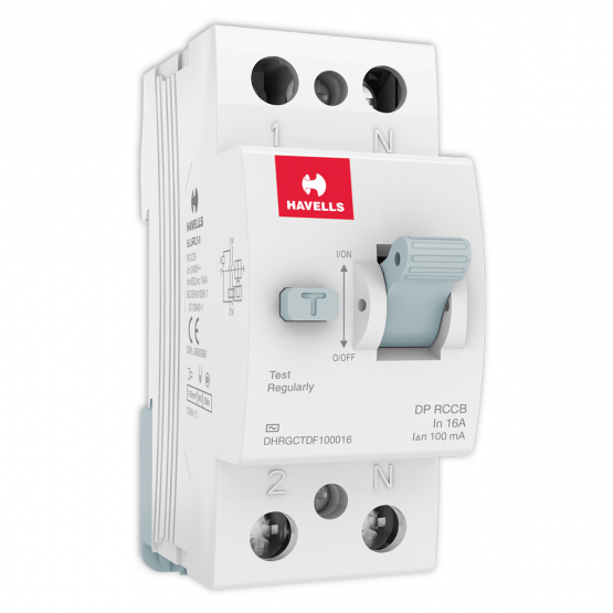 Havells Double Pole Rating 63 Ampere 100mA RCCB-AC