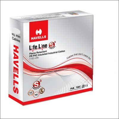 Havells wire Life line Fire Resistant 200 Mtrs 6.0 Sq mm